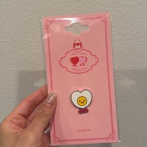 Jellycat Amuseables Heart Boiled Egg Pin Badge